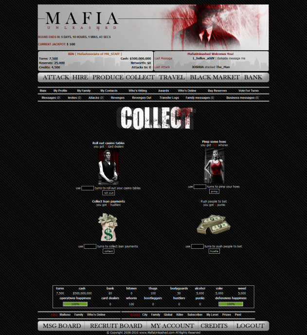 screenshot of collect